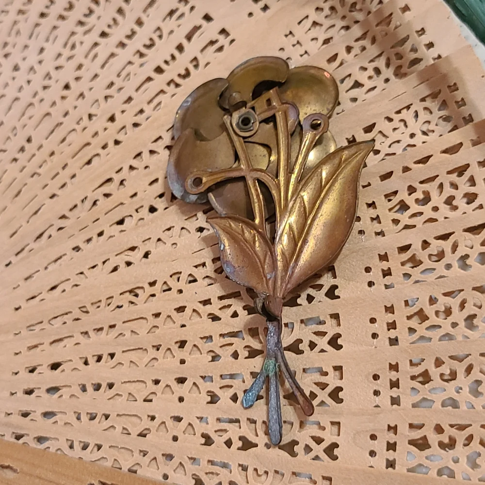 Vintage Brooch Purple